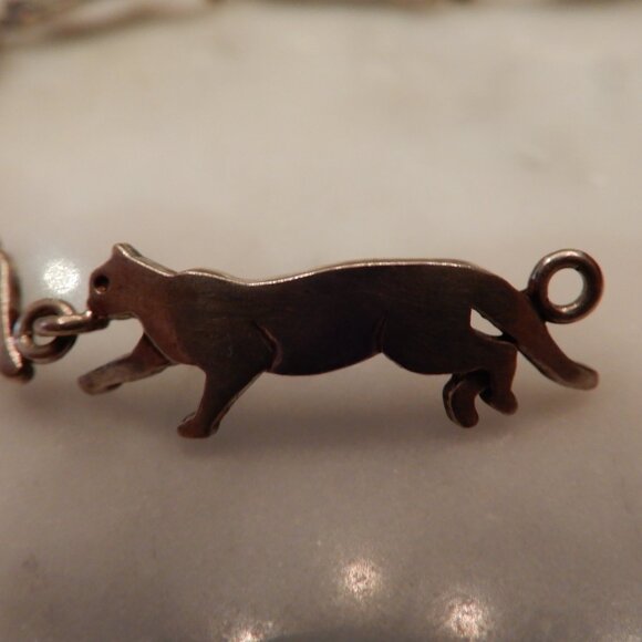 Kabana Vintage Silver Cat Bracelet - Picture 4 of 8